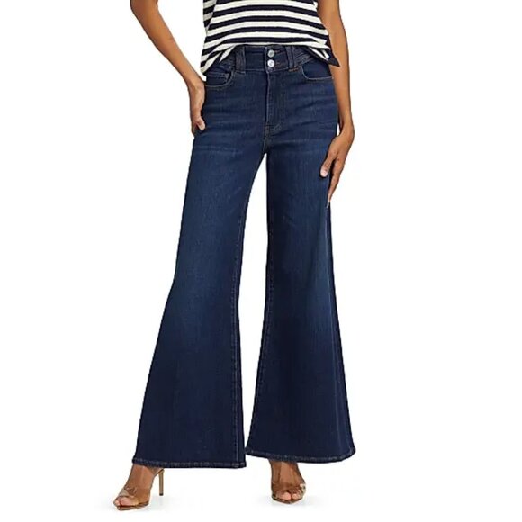 FrameTriple Binding Crop Palazzo Jeans